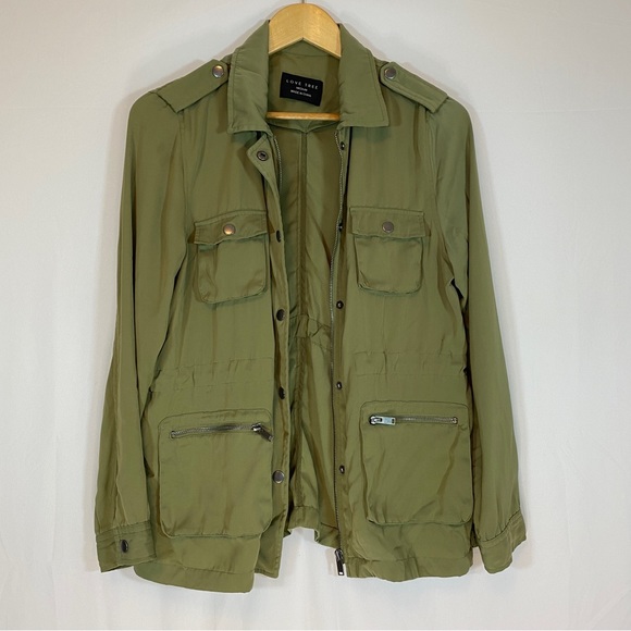 Love Tree military style jacket, size Medium - Picture 6 of 12